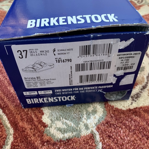 Anthropologie BIRKENSTOCK ARIZONA SANDALS Camo - Picture 7 of 8